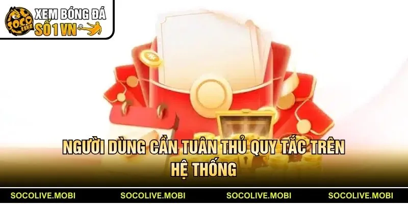 Người dùng cần tuân thủ quy tắc trên hệ thống Socolive